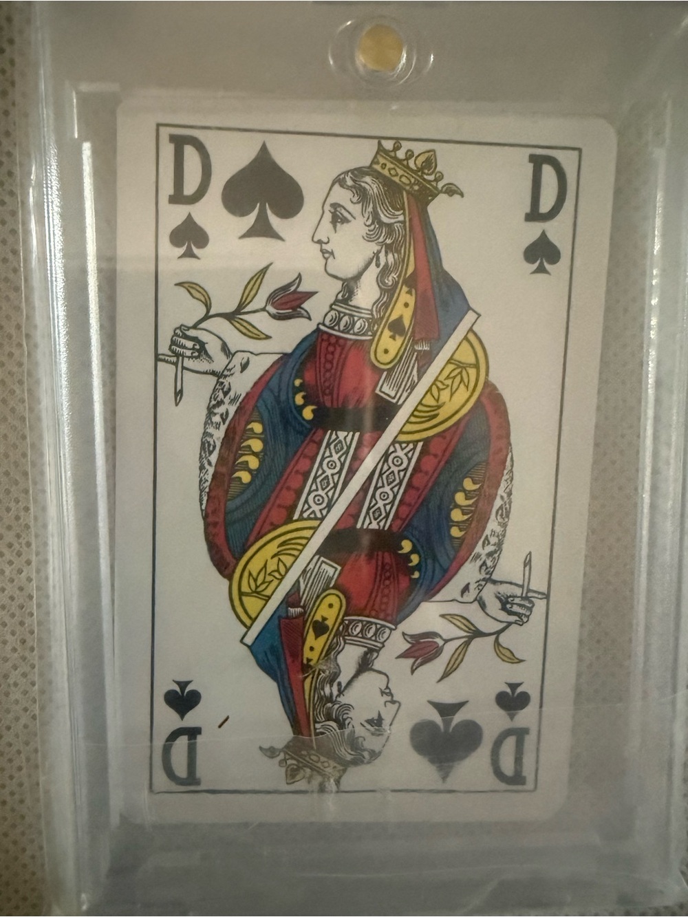 Louis Vuitton Authentic Queen of Spades Playing Card. Paris Edition. COA